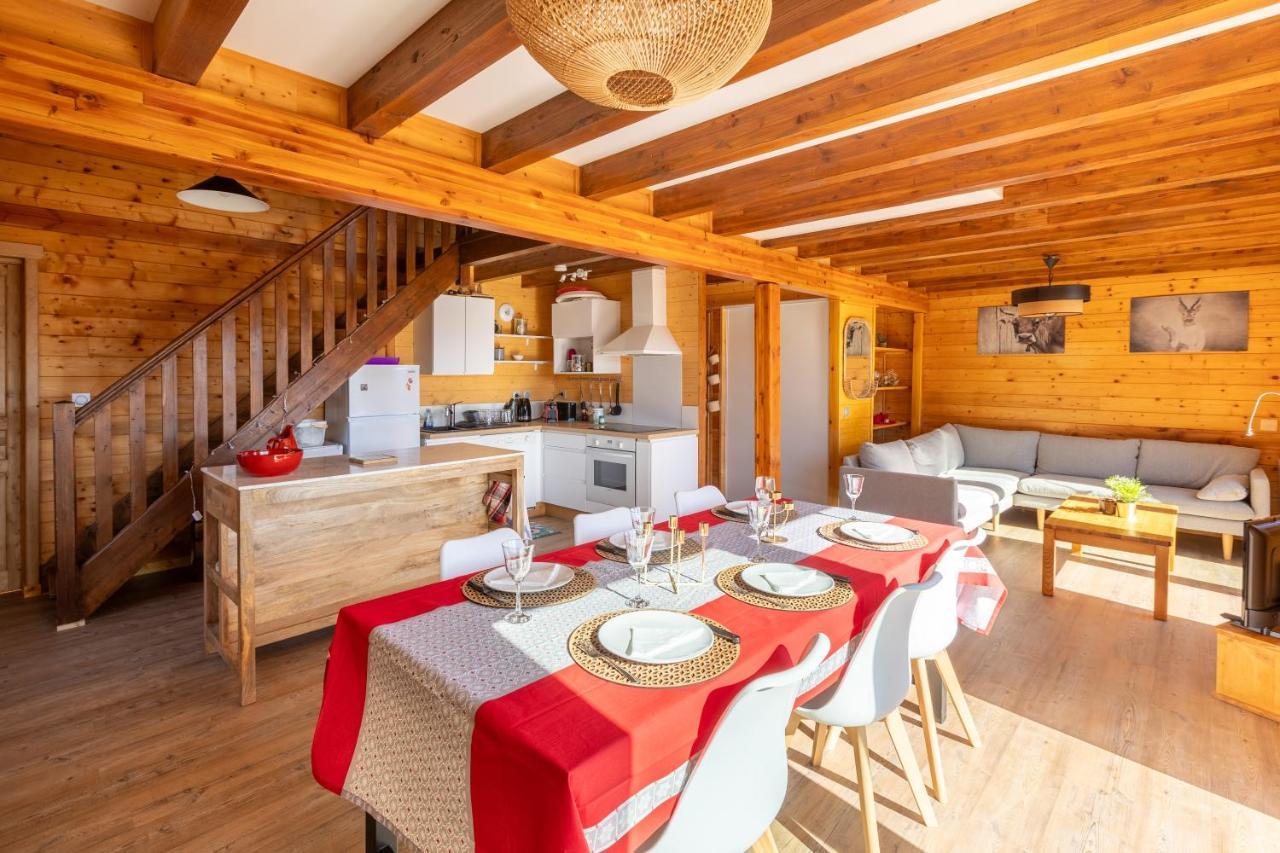 Chalet Les Tilleuls - Jolie Vue Montagne Et Lac Les Angles  Dış mekan fotoğraf