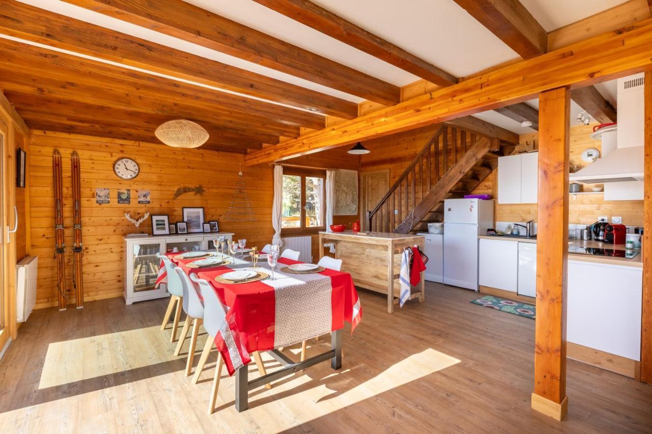 Chalet Les Tilleuls - Jolie Vue Montagne Et Lac Les Angles  Dış mekan fotoğraf
