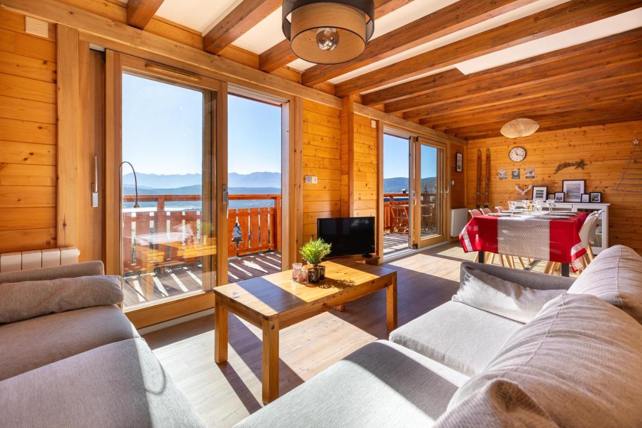 Chalet Les Tilleuls - Jolie Vue Montagne Et Lac Les Angles  Dış mekan fotoğraf