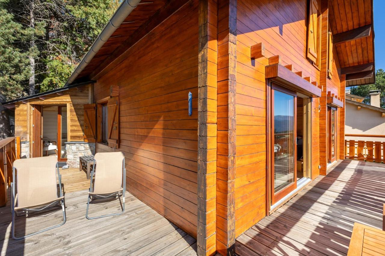 Chalet Les Tilleuls - Jolie Vue Montagne Et Lac Les Angles  Dış mekan fotoğraf